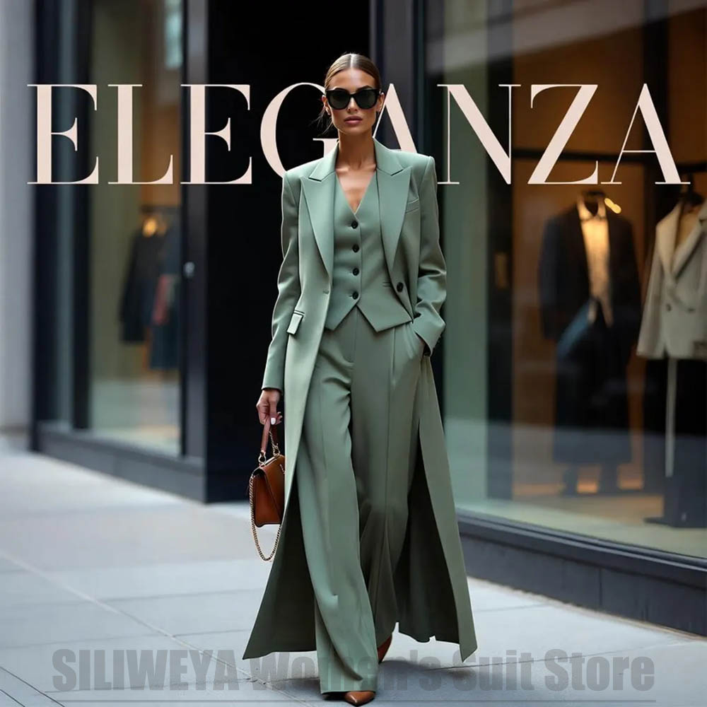 Women Formal Wear Shirt And Pant - Chic Women's Suit Set Three Piece