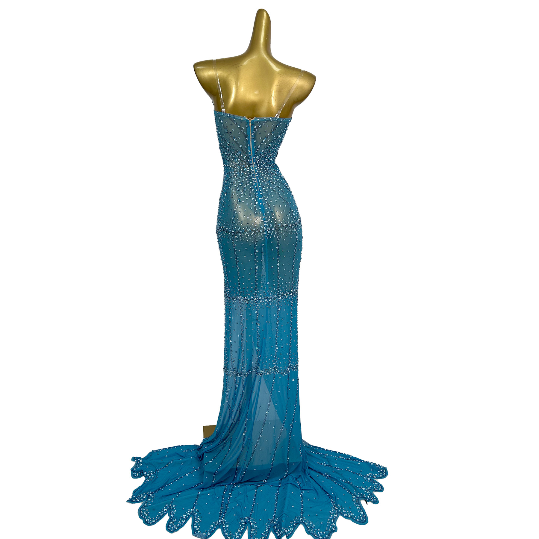 High End Women'S Formal Wear - High-end Wedding Sparkly Crystals Evening Gown
