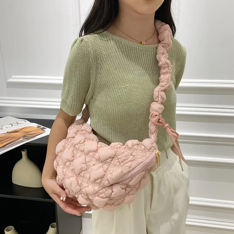 Shoulder Bag Structured - Niche Bubble Cloud Pleated Underarm Bag
