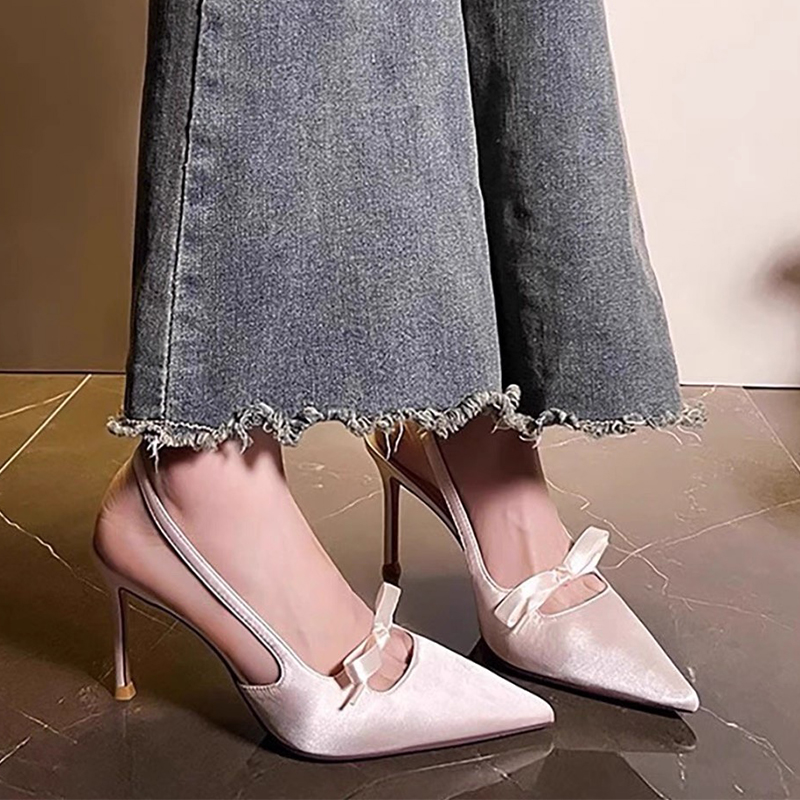 Bow Women High Heels Sandals P - Women'S Elegant Formal Wear 评论和价格