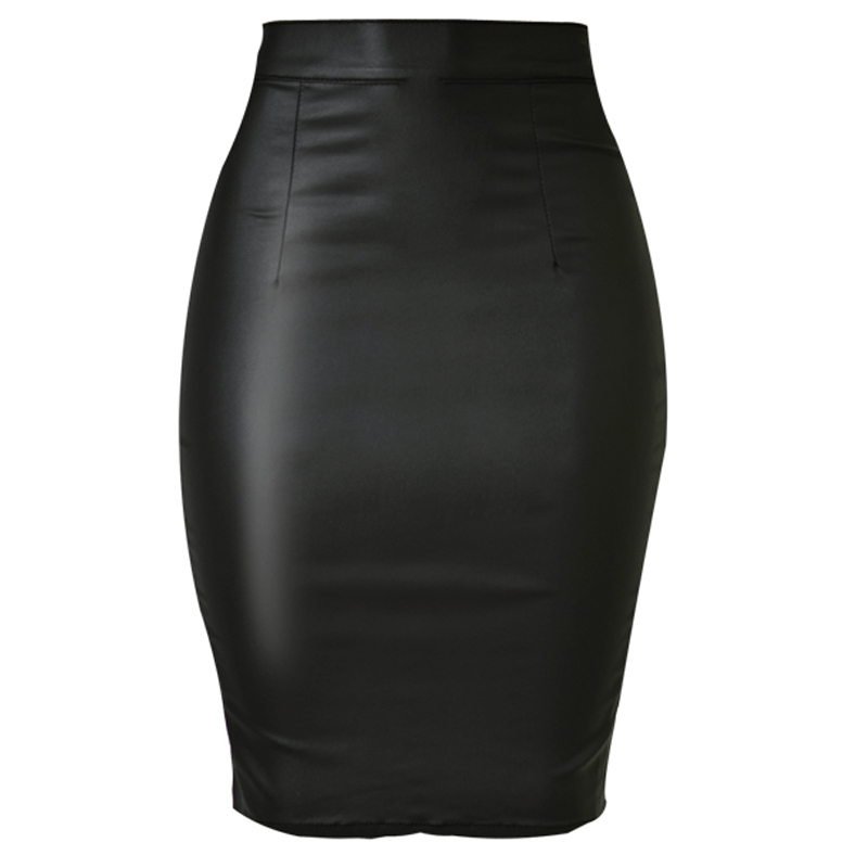 Stretch Faux Leather Skirts Wo - Women Formal Wear With Jeans 评论和价格