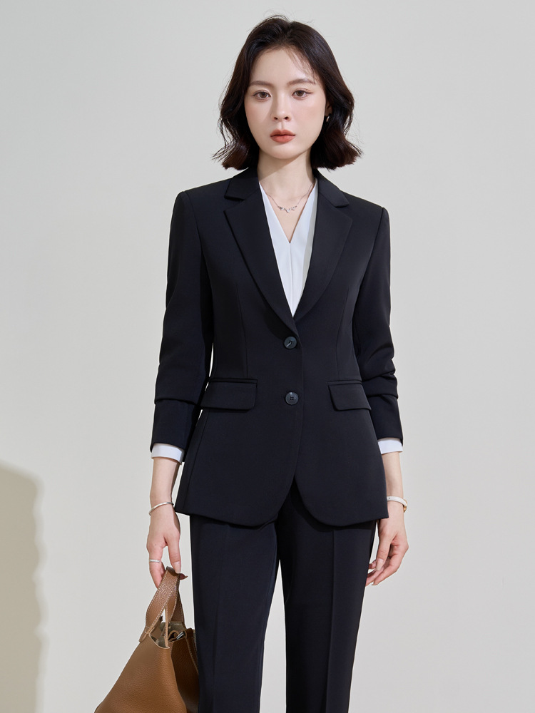 Navy blue professional suit fo - Women Formal Wear Shirt And Pant 评论和价格