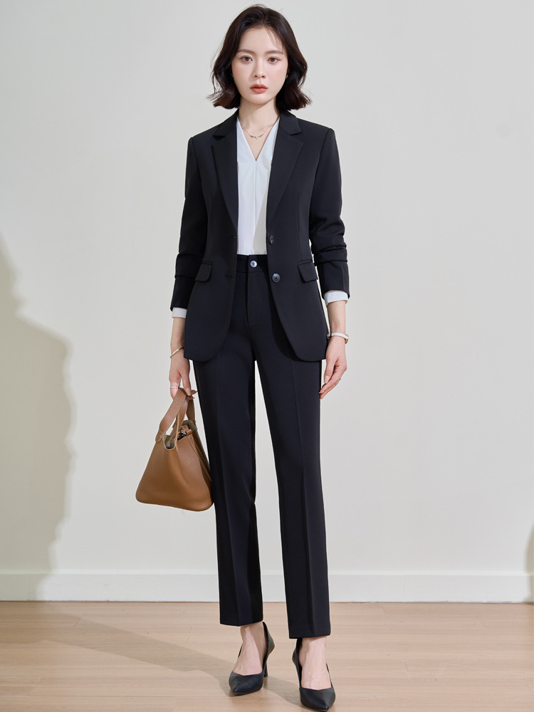 Navy blue professional suit fo - Women Formal Wear Shirt And Pant 评论和价格