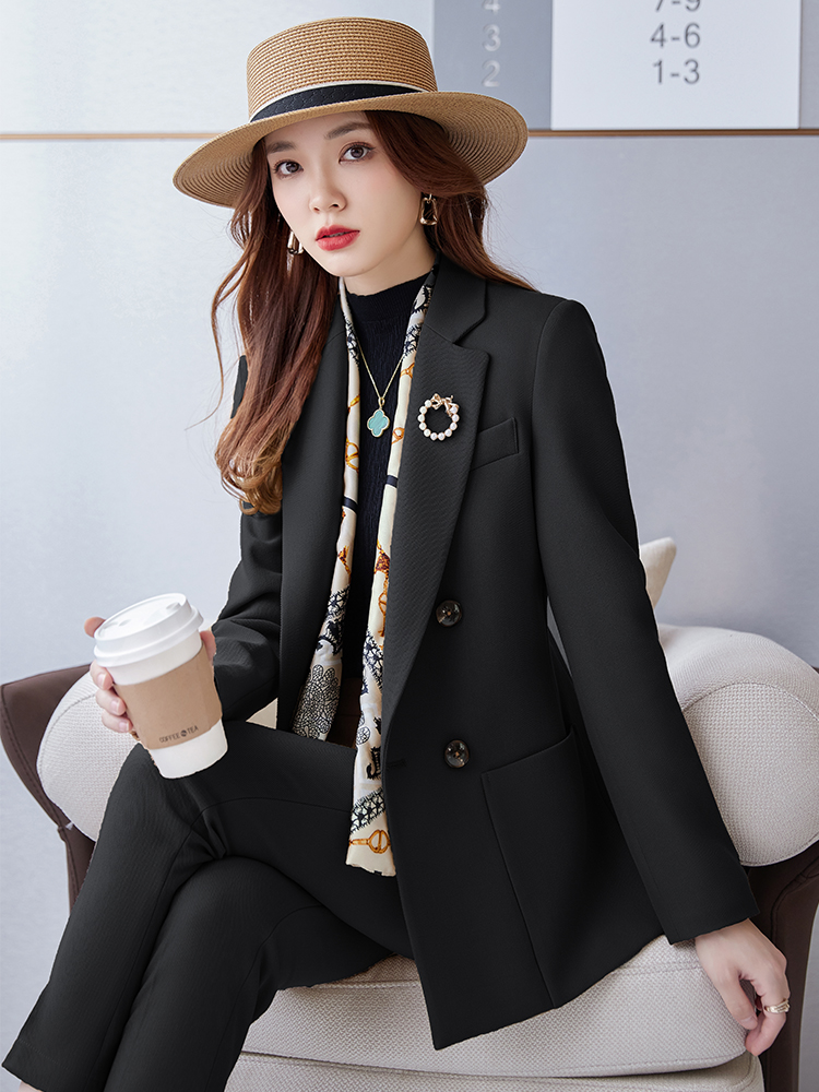 Women's 2-Piece Business Suit  - Women Formal Wear Shirt And Pant 评论和价格