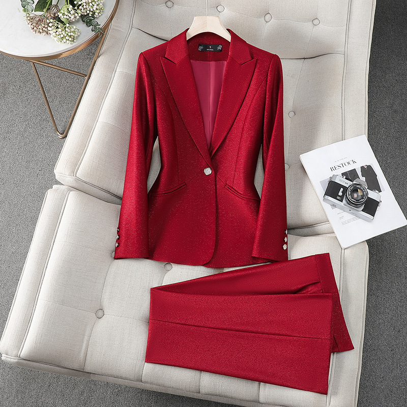 Office Ladies Formal Pant Suit - Formal Winter Wear Women Jacket 评论和价格