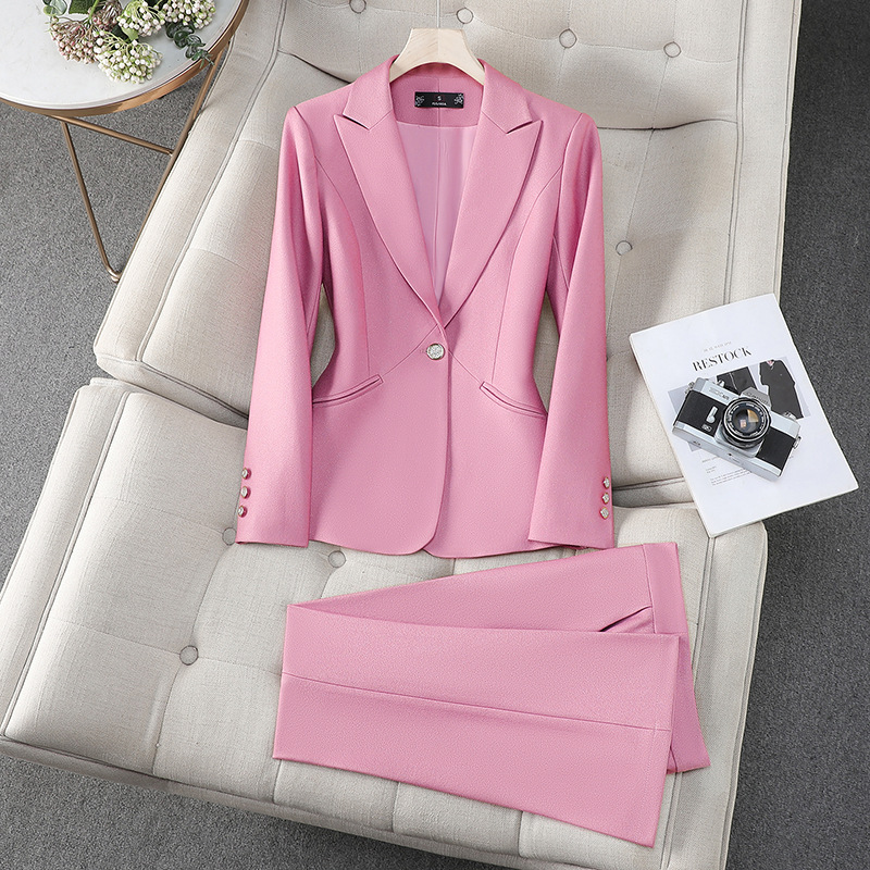 Office Ladies Formal Pant Suit - Formal Winter Wear Women Jacket 评论和价格