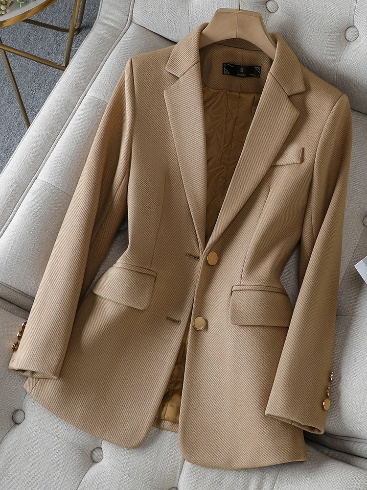 Fashion Ladies Blazer Women Gr - Formal Winter Wear Women Jacket 评论和价格