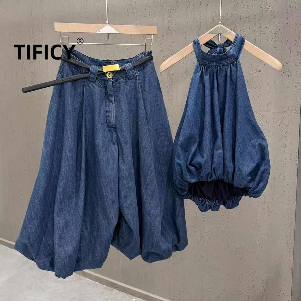 High Street Jean 2pcs Set Wome - Women'S Formal Wear Pants 评论和价格
