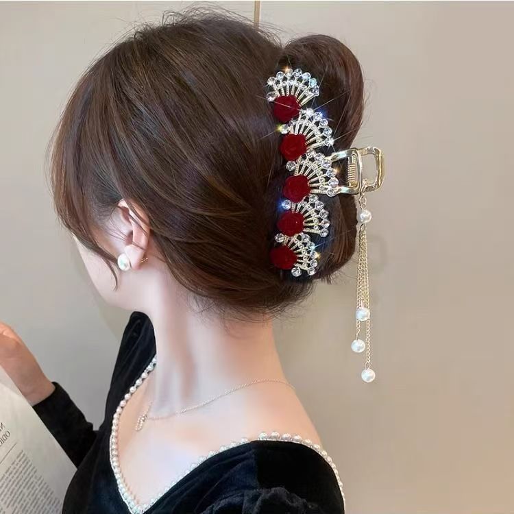 Vintage Red Floral Rhinestone  - High End Women'S Formal Wear 评论和价格