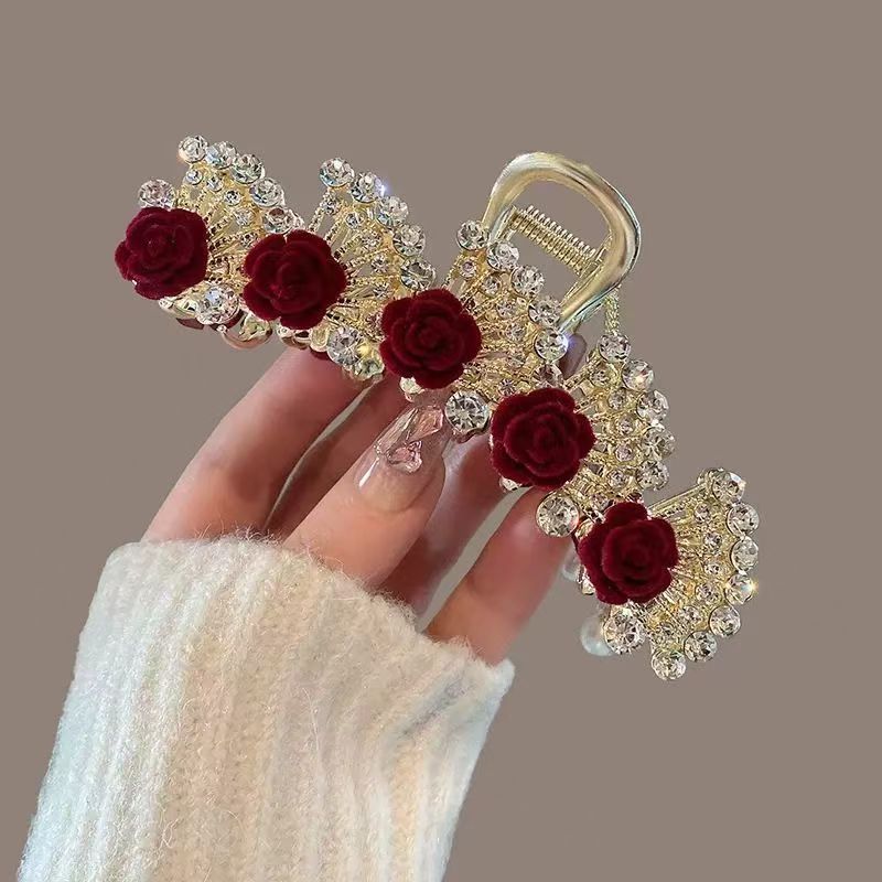 Vintage Red Floral Rhinestone  - High End Women'S Formal Wear 评论和价格
