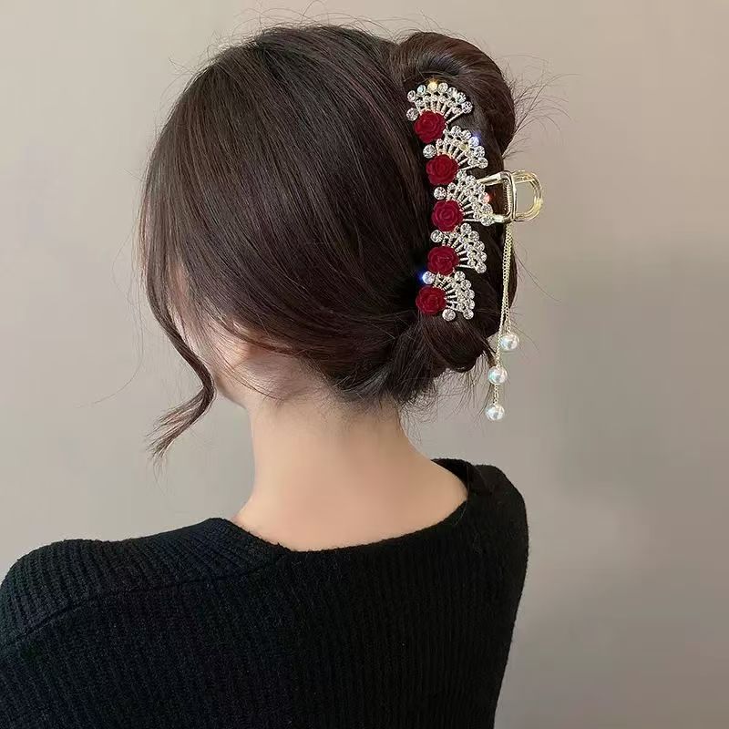 Vintage Red Floral Rhinestone  - High End Women'S Formal Wear 评论和价格