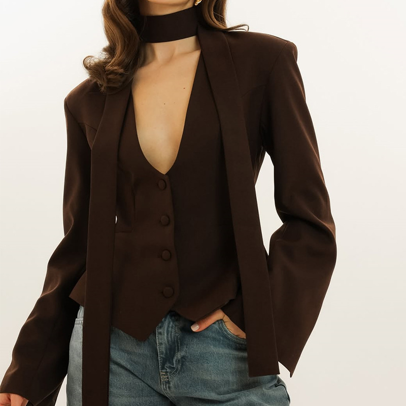 Autumn Women Suit 1 Piece Shor - Women'S Formal Wear For Wedding Guest 评论和价格