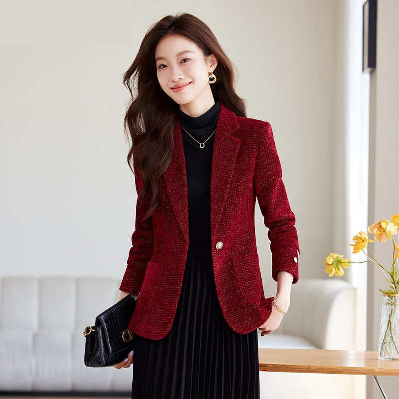 Ladies Blazer Coat Women Black - Formal Winter Wear Women Jacket 评论和价格