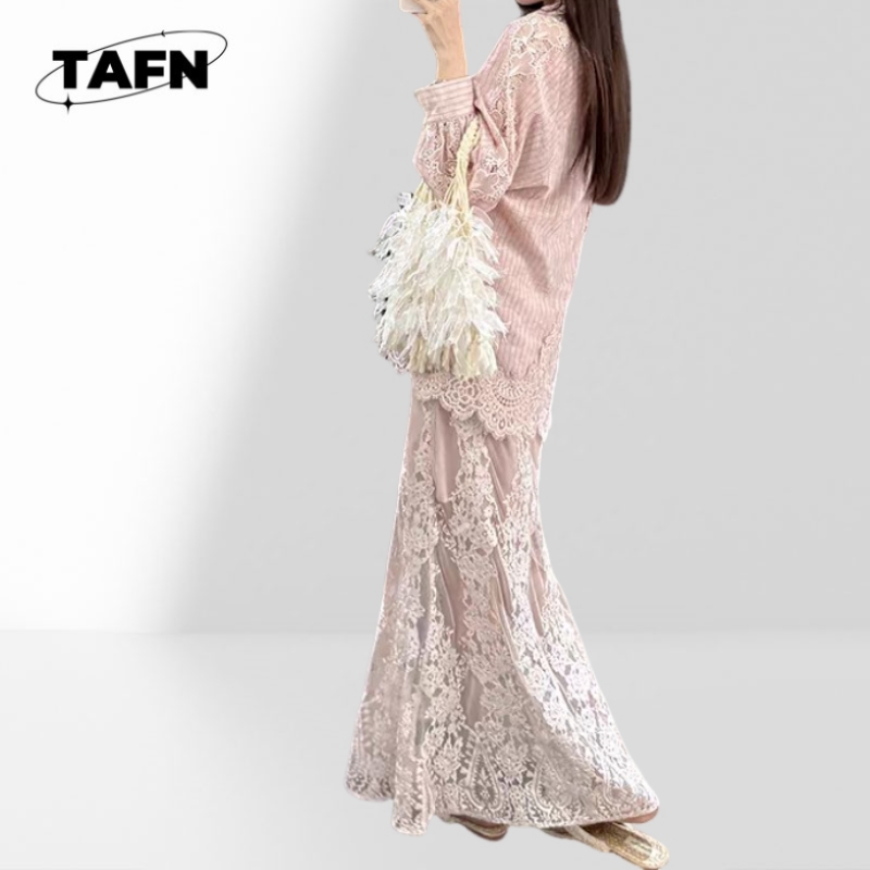 Ladies Fashion Skirt Soft Fabr - Women Formal Wear Shirts 评论和价格