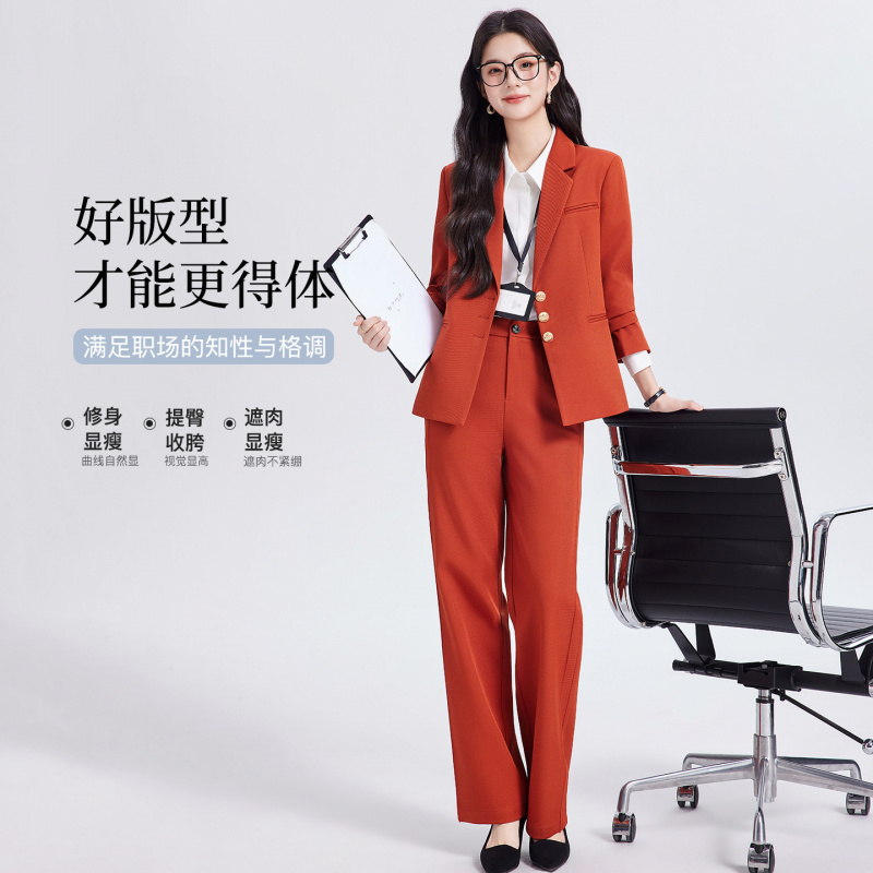 Khaki women's suit set, high-e - Women Formal Wear Shirt And Pant 评论和价格