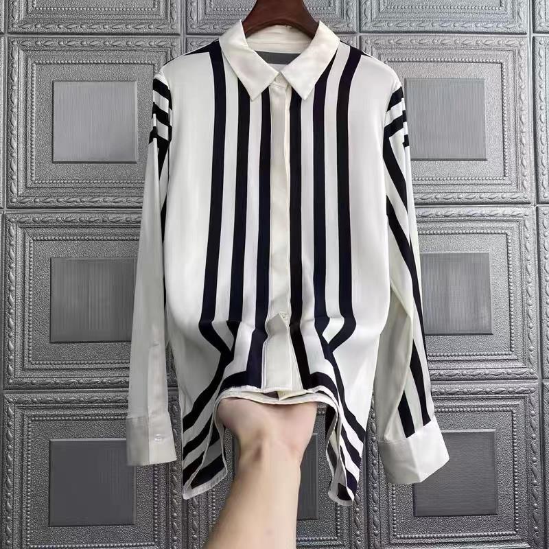 High Quality Silk Long Sleeved - Women Formal Wear Shirts 评论和价格