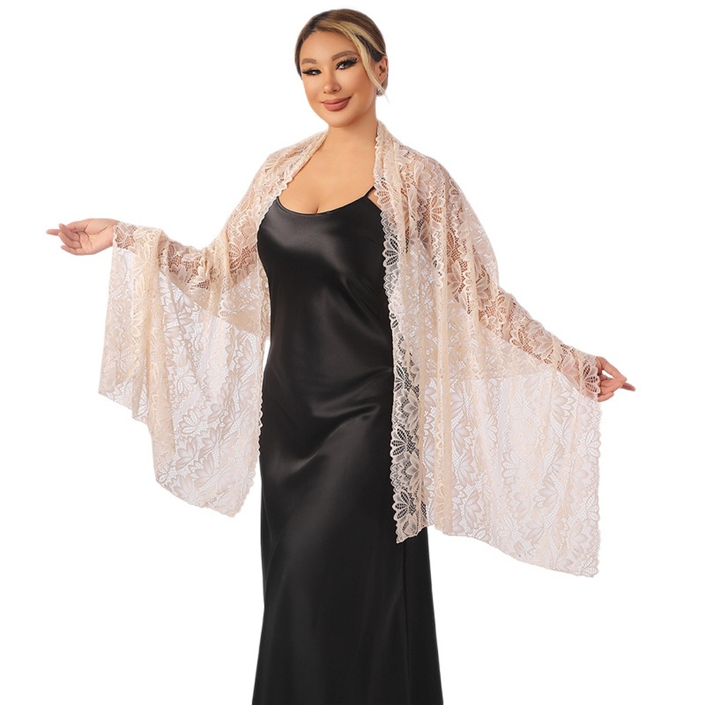 Lightweight Lace Shawl with Rh - Women Formal Wear Types 评论和价格